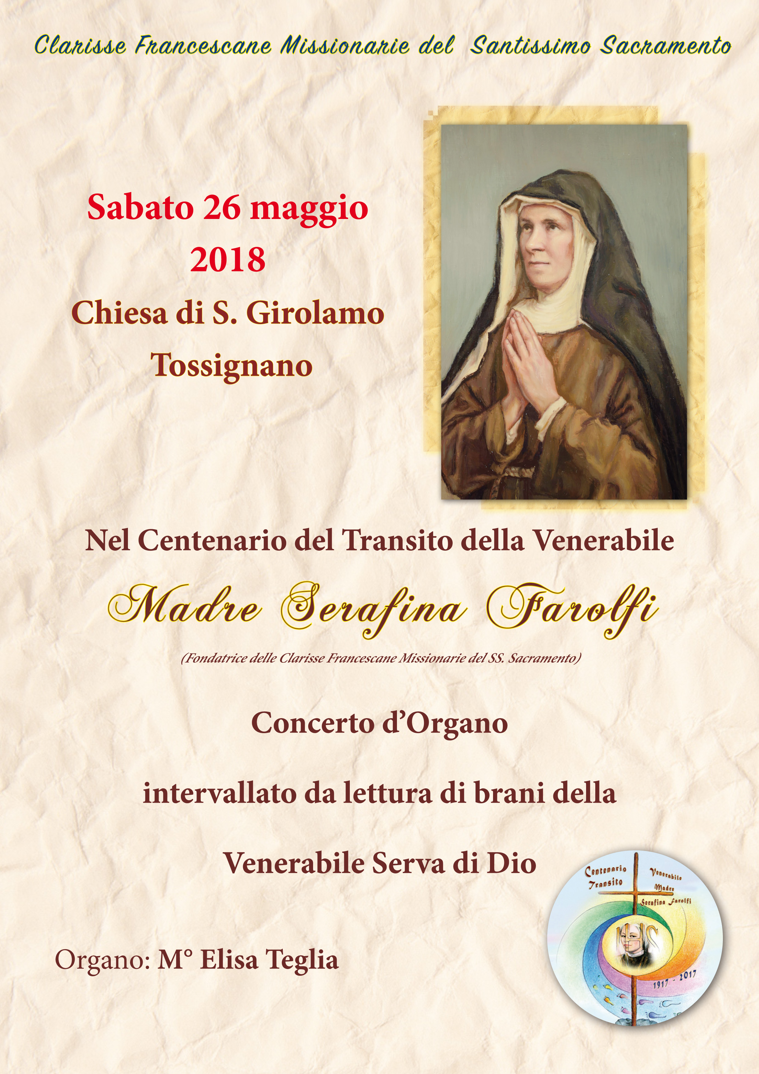locandina 26 maggio 2018